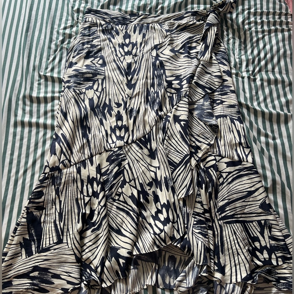 Anthropologie wrap maxi skirt